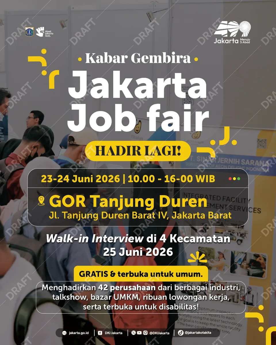 Job Fair Kabupaten Nias Selatan 2026 (Suku Dinas TKTE Wilayah Kabupaten Nias Selatan Barat) : 23-24 Juni 2026