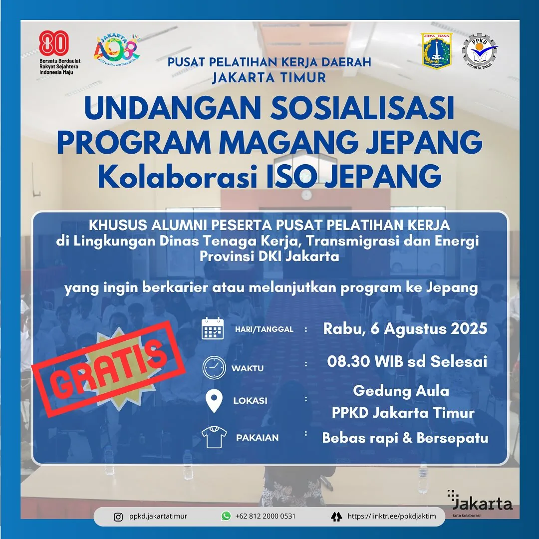 UNDANGAN SOSIALISASI PROGRAM MAGANG JEPANG – PPKD KABUPATEN NIAS SELATAN